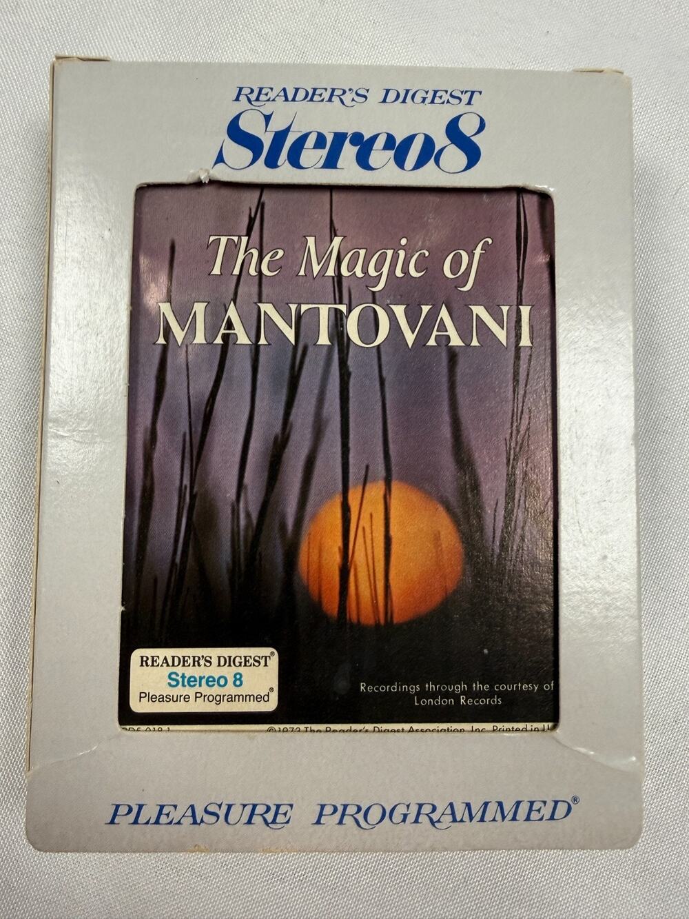 Readers Digest Stereo 8 The Magic of Mantovani 8 Track Tape Orchestra Easy Liste